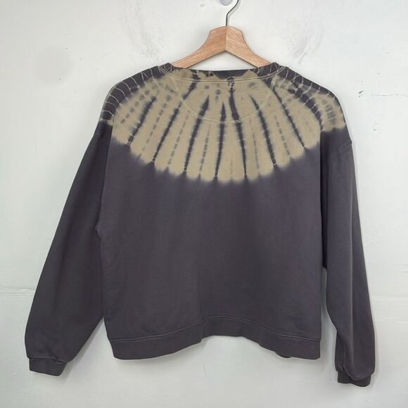 Madewell Tie-Dye Resourced Cotton Swing Sweatshirt Crewneck Small Grey - Picture 6 of 12